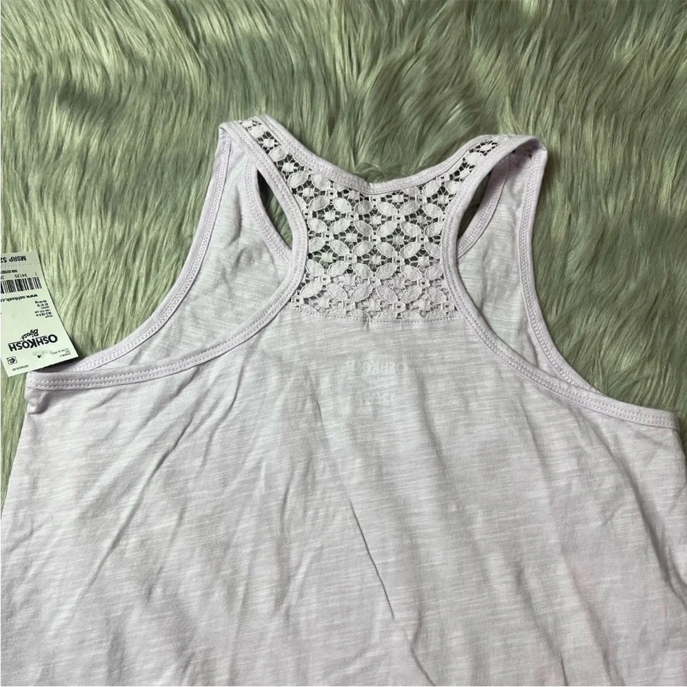 Oshkosh Bgosh Girls Light Purple Tank Top Size 12